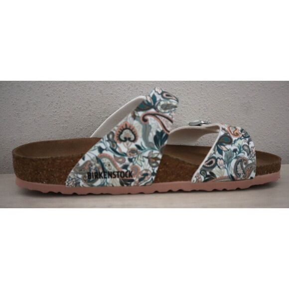Birkenstock WMN EU 41 US 10-10.5 Paisley LT Rose Sydney Vegan Birko-Flor Sandals - Picture 4 of 11